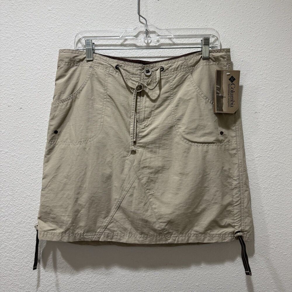 COLUMBIA Women's Skort Arch Cape Size Small Beige Tan Activewear NEW